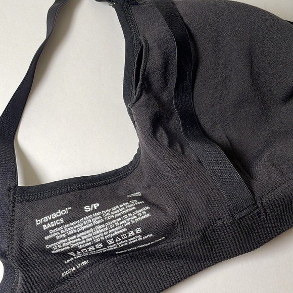 BRAVADO 11008BA Bra S/P Black Removable Pads Nursing Maternity Modest Wireless - Picture 9 of 10